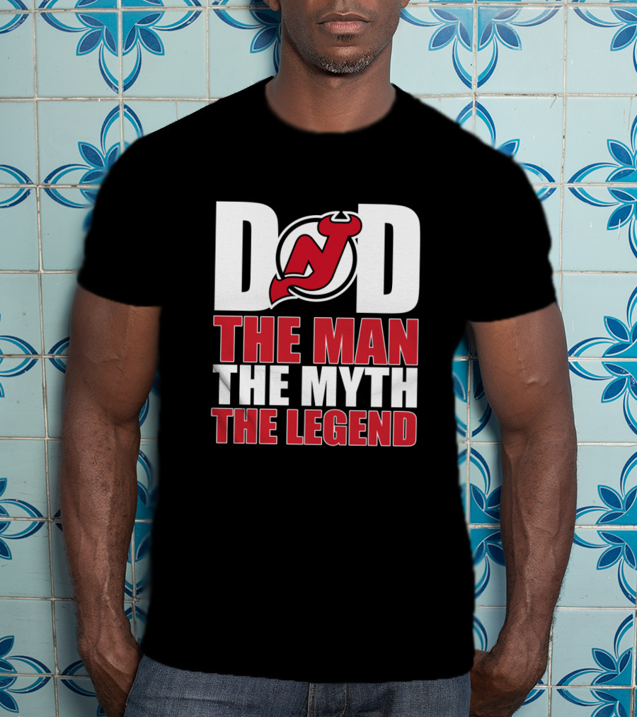 New Jersey Devils Dad The Man The Myth The Legend T-Shirt