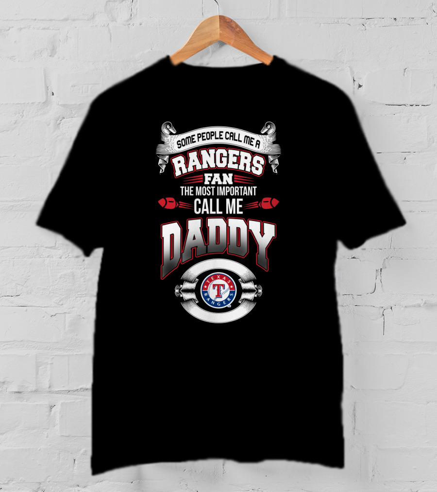 Rangers Fan Father's Day Daddy Texas Rangers T-Shirt