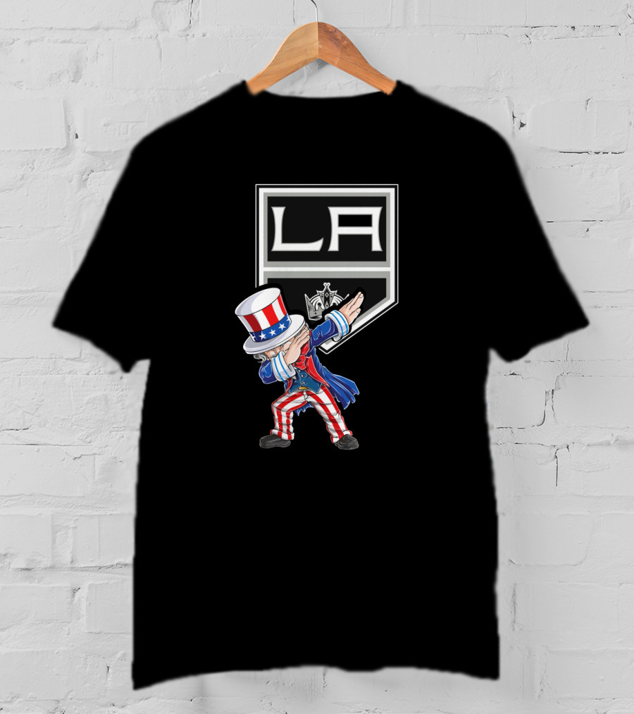 Uncle Sam Dabbing La Kings 4Th July Celebration T-Shirt
