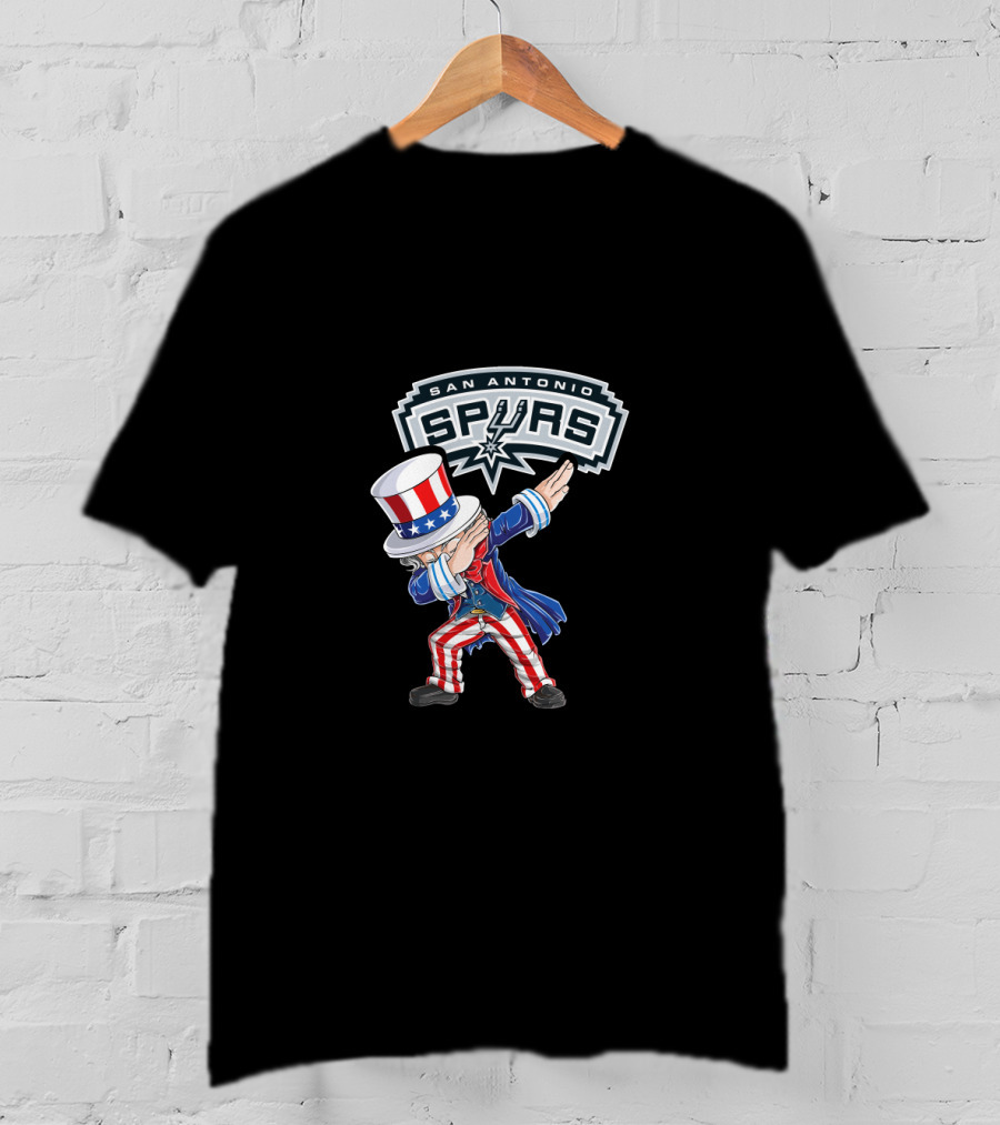 San Antonio Spurs Uncle Sam Dabbing 4Th July Celebration T-Shirt