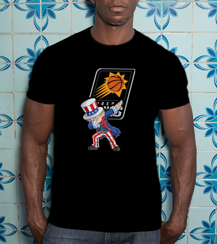 Uncle Sam Dabbing Phoenix Suns 4Th Of July Celebration T-Shirt