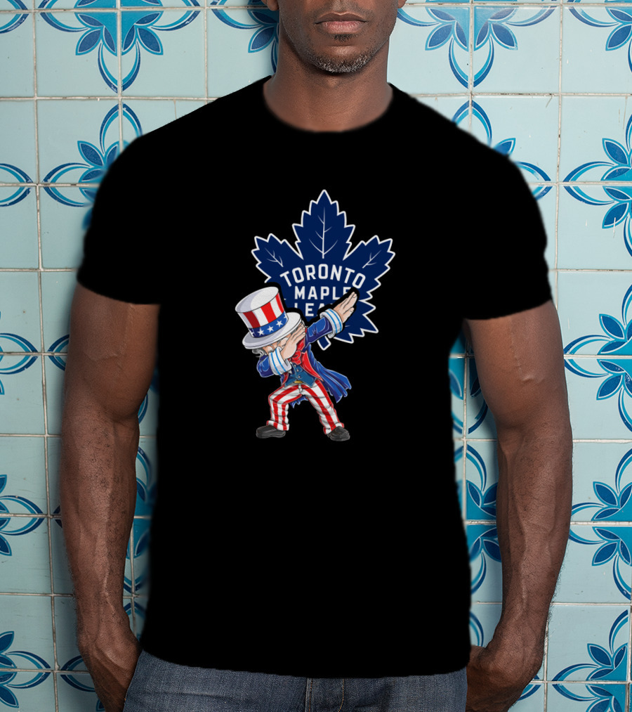 Toronto Maple Leafs Uncle Sam Dabbing Fourth Of July T-Shirt