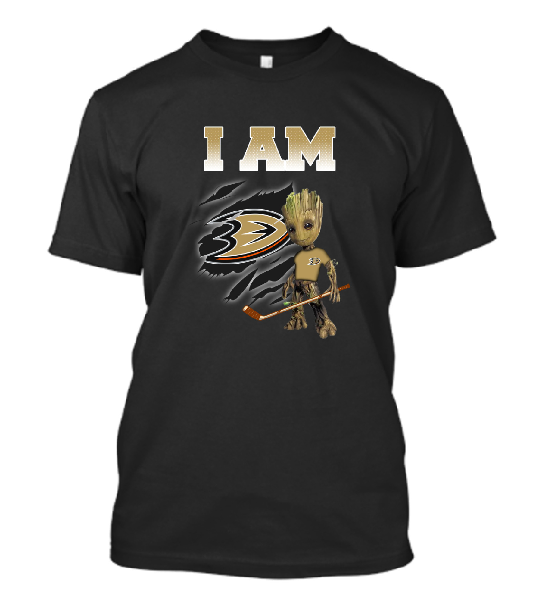 I Am Anaheim Ducks Groot Hockey Fans T-Shirt