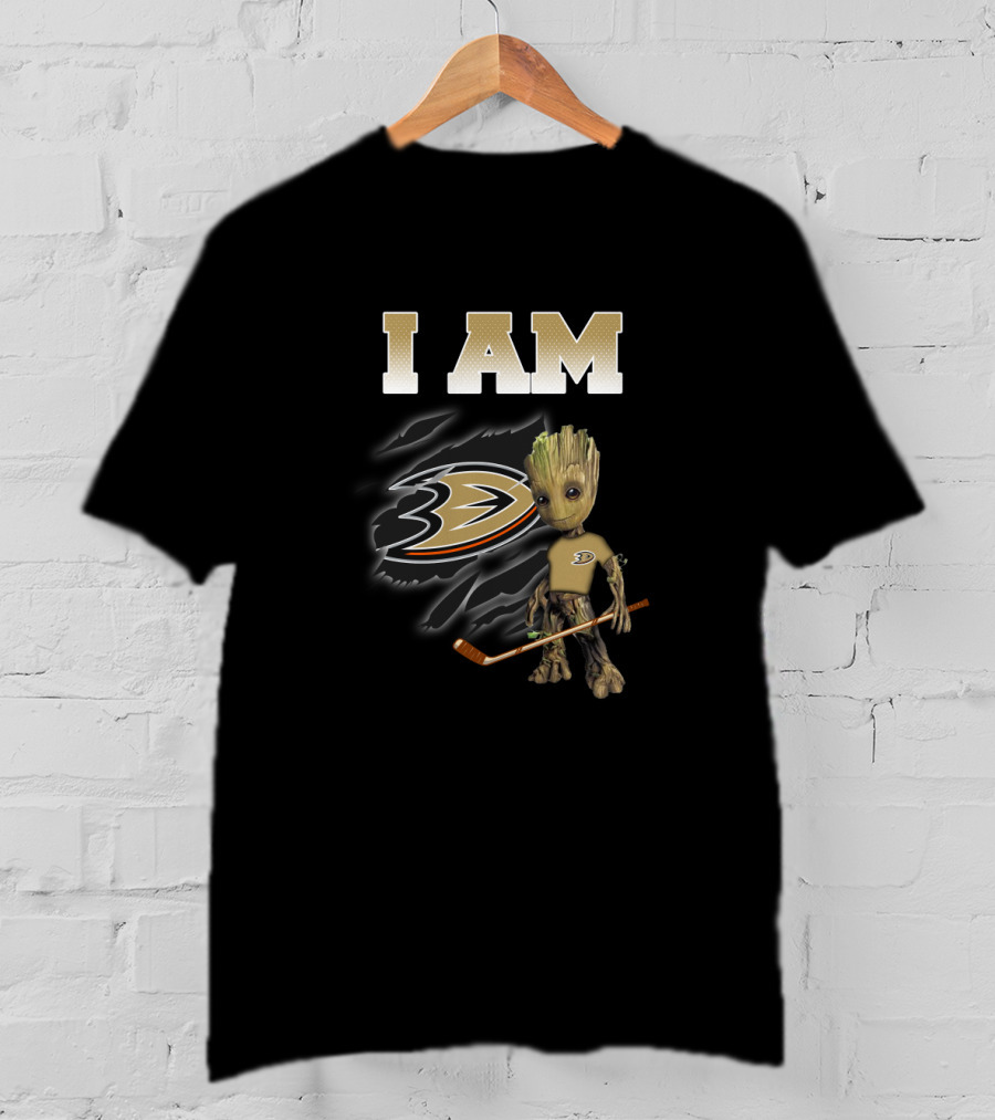 I Am Anaheim Ducks Groot Hockey Fans T-Shirt
