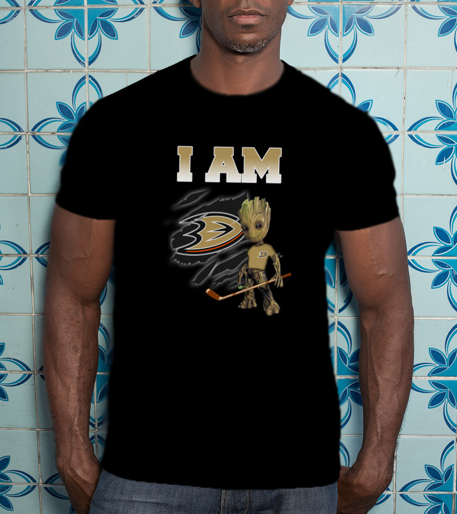 I Am Anaheim Ducks Groot Hockey Fans T-Shirt