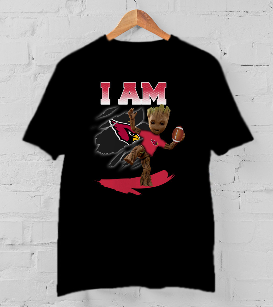 I Am Arizona Cardinals Groot Football Fan T-Shirt