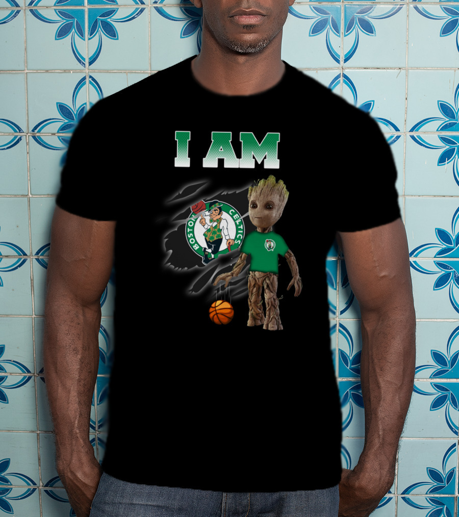I Am Boston Celtics Groot Basketball Fan T-Shirt