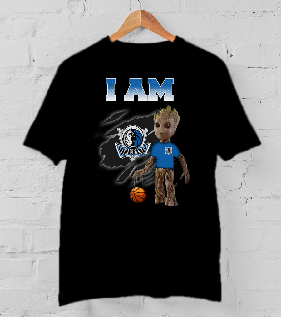 I Am Dallas Mavericks Groot Basketball Fan T-Shirt
