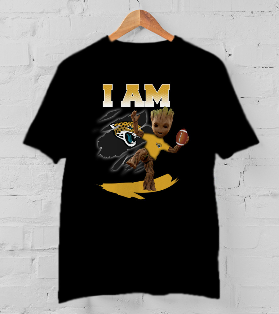 I Am Jacksonville Jaguars Groot Football Fan T-Shirt