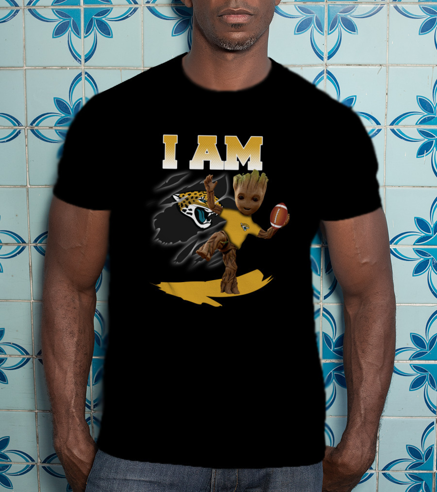 I Am Jacksonville Jaguars Groot Football Fan T-Shirt