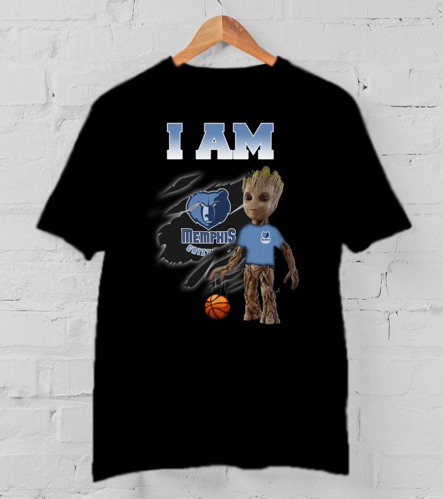I Am Memphis Grizzlies Groot Basketball Fans T-Shirt