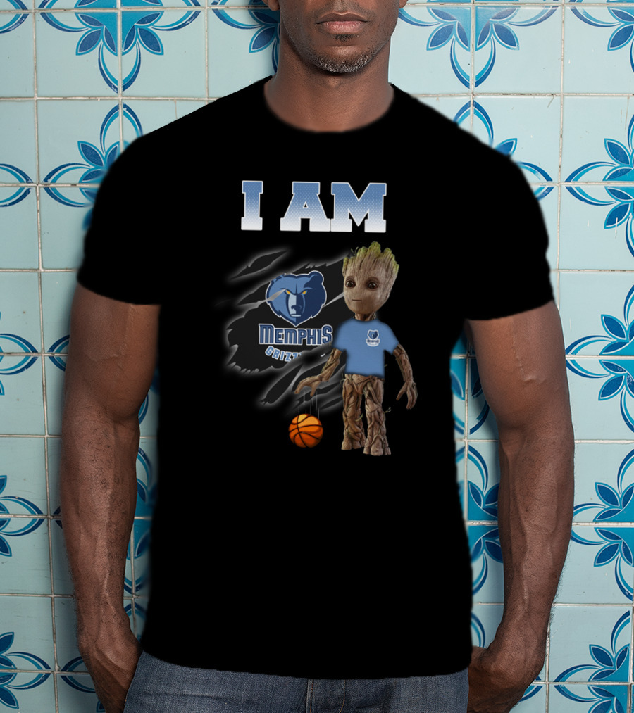 I Am Memphis Grizzlies Groot Basketball Fans T-Shirt