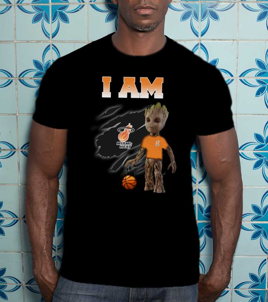 I Am Miami Heat Groot Basketball Fan T-Shirt