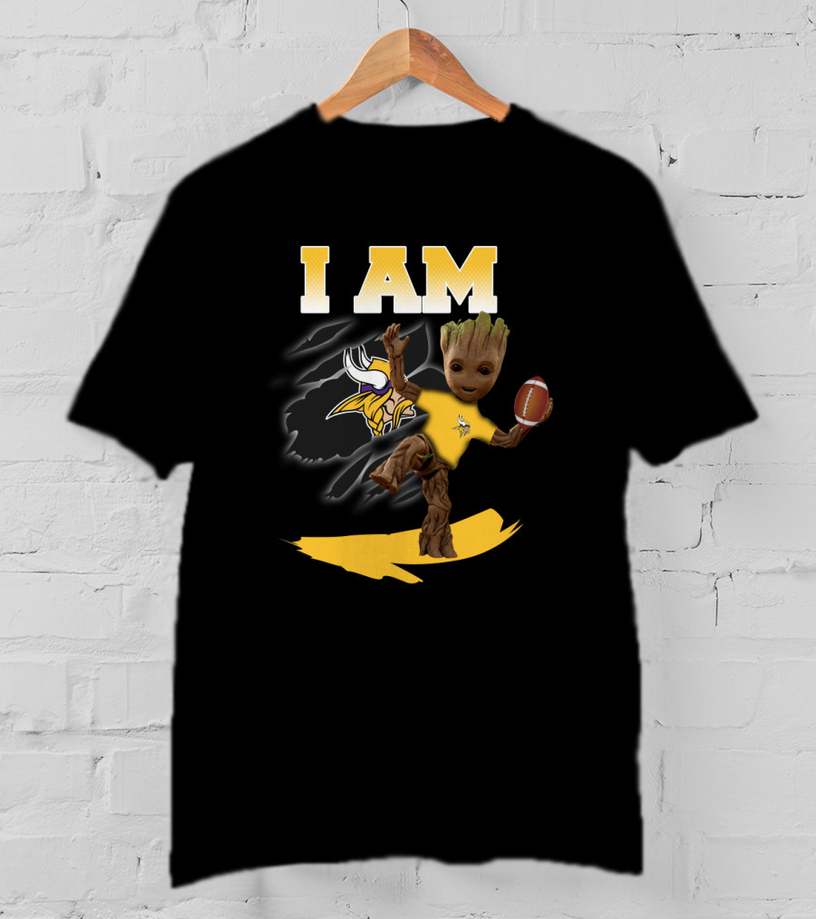I Am Groot Minnesota Vikings Football Fans T-Shirt