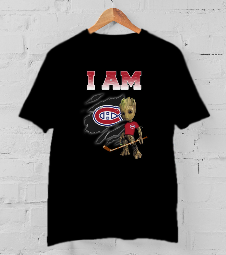 I Am Montreal Canadiens Groot Hockey Fans T-Shirt