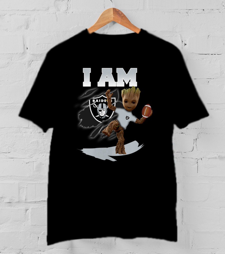 I Am Oakland Raiders Groot Football Fan T-Shirt