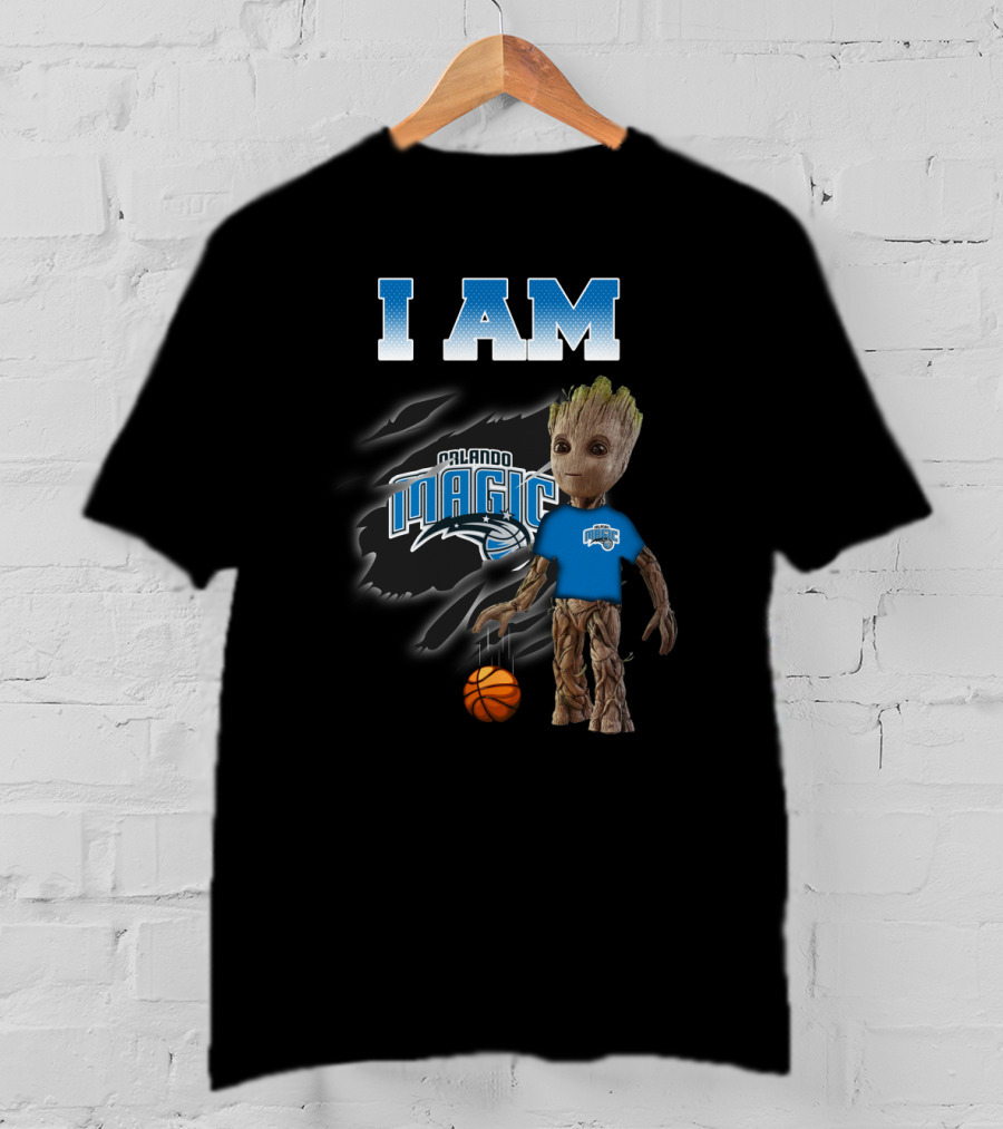 I Am Orlando Magic Groot Basketball Fan T-Shirt