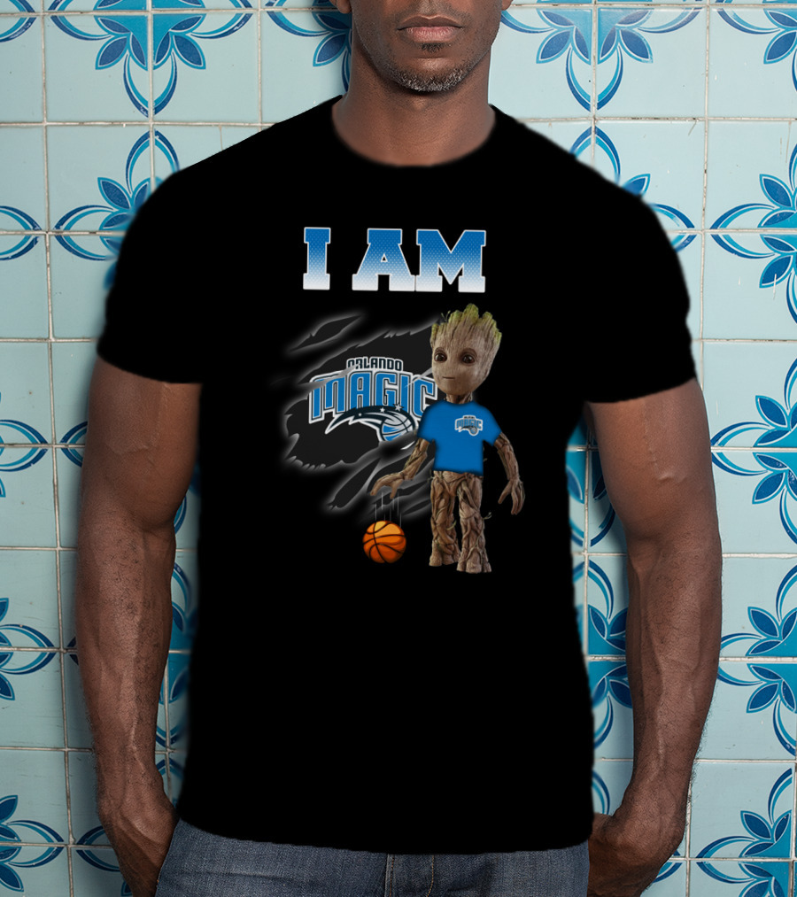 I Am Orlando Magic Groot Basketball Fan T-Shirt