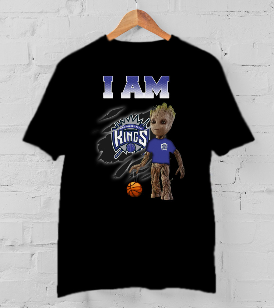 I Am Sacramento Kings Groot Basketball Fans T-Shirt