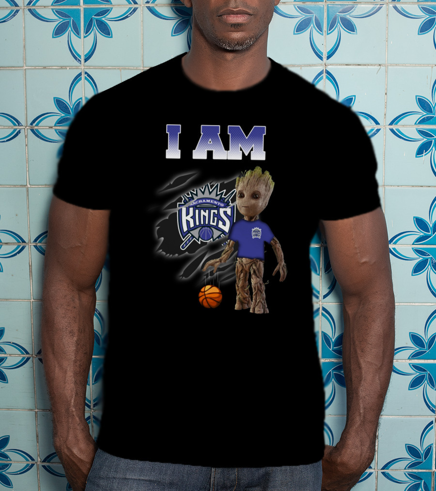 I Am Sacramento Kings Groot Basketball Fans T-Shirt