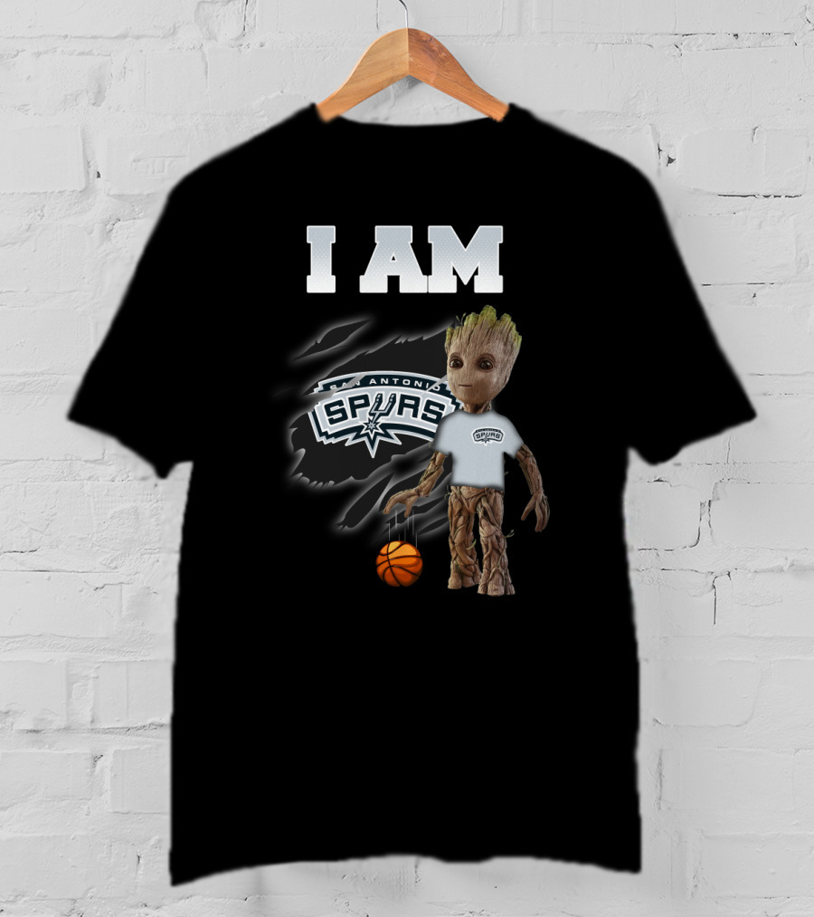 I Am San Antonio Spurs Groot Basketball Fan T-Shirt