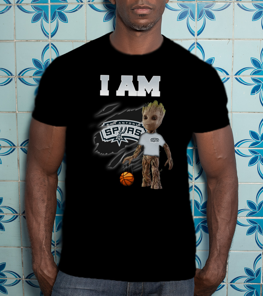I Am San Antonio Spurs Groot Basketball Fan T-Shirt