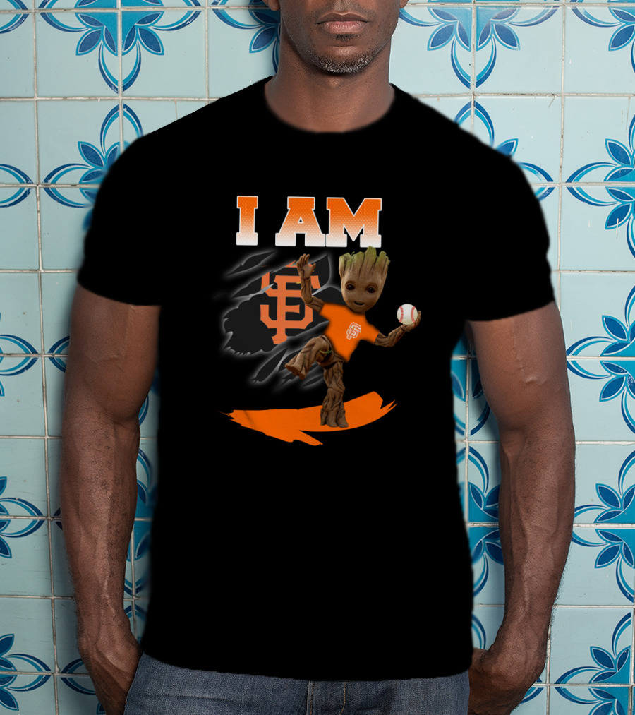 I Am San Francisco Giants Groot Baseball Fan T-Shirt