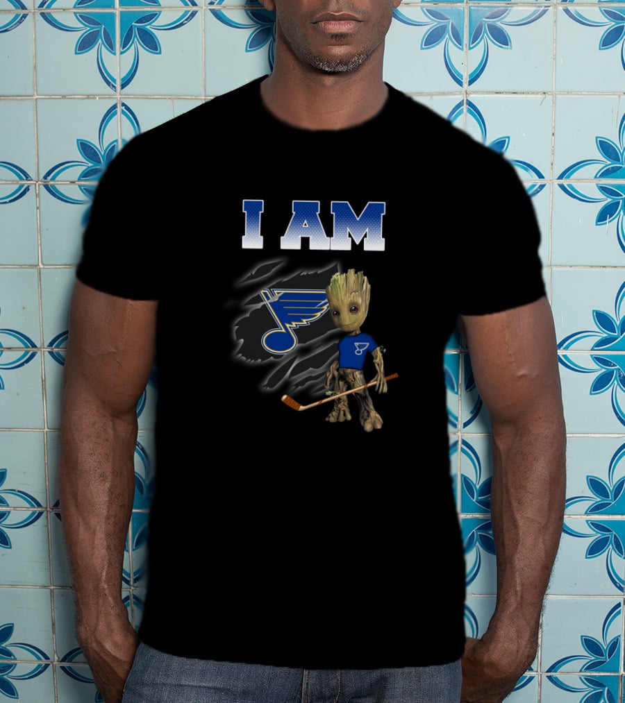 I Am St. Louis Blues Groot Hockey Fan T-Shirt