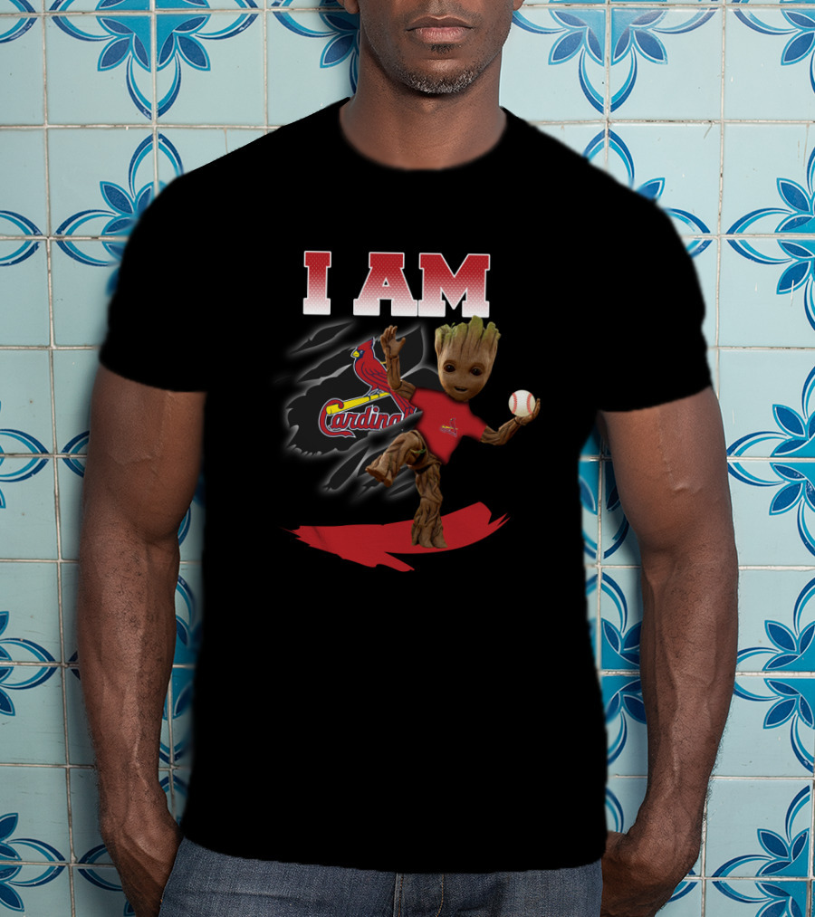 I Am St. Louis Cardinals Groot Baseball Fan T-Shirt