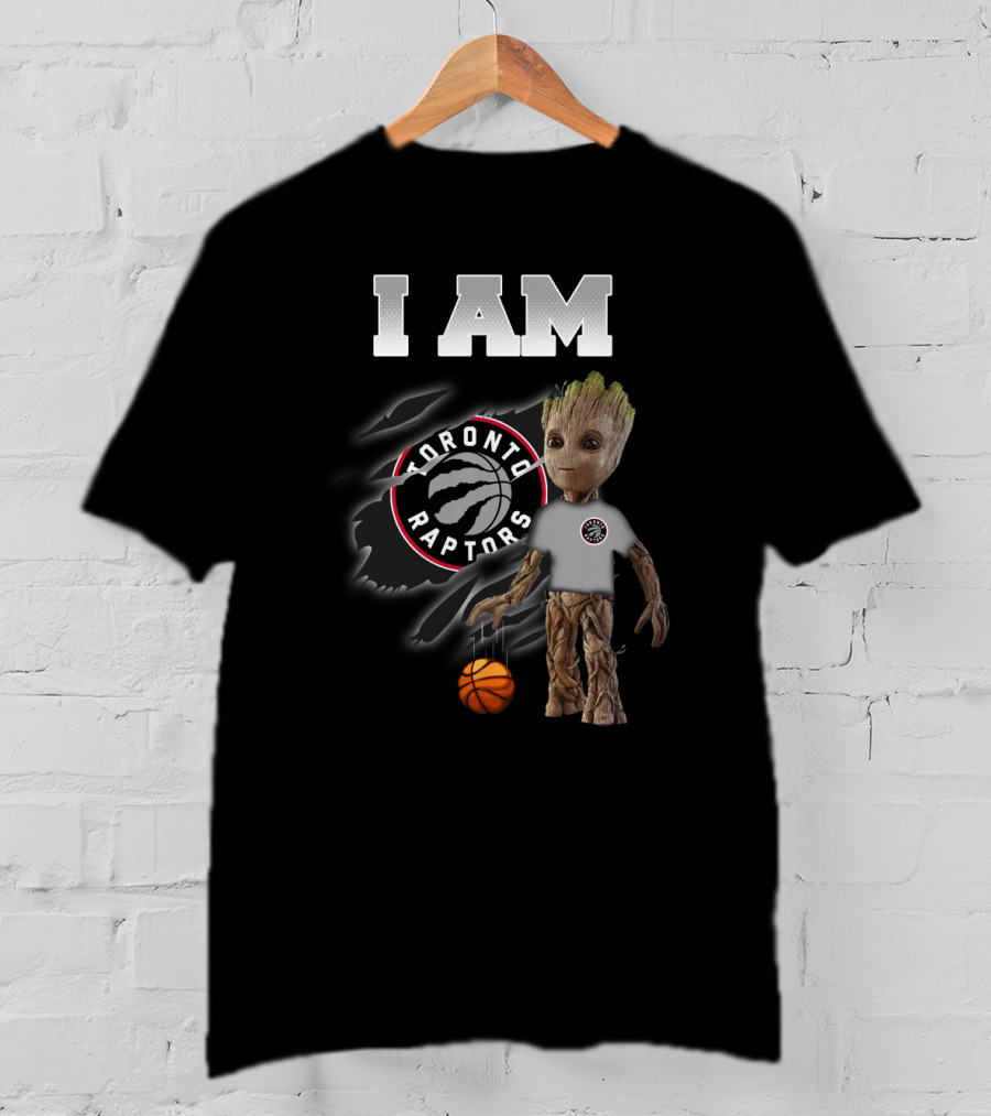 I Am Toronto Raptors Groot Basketball Fan T-Shirt