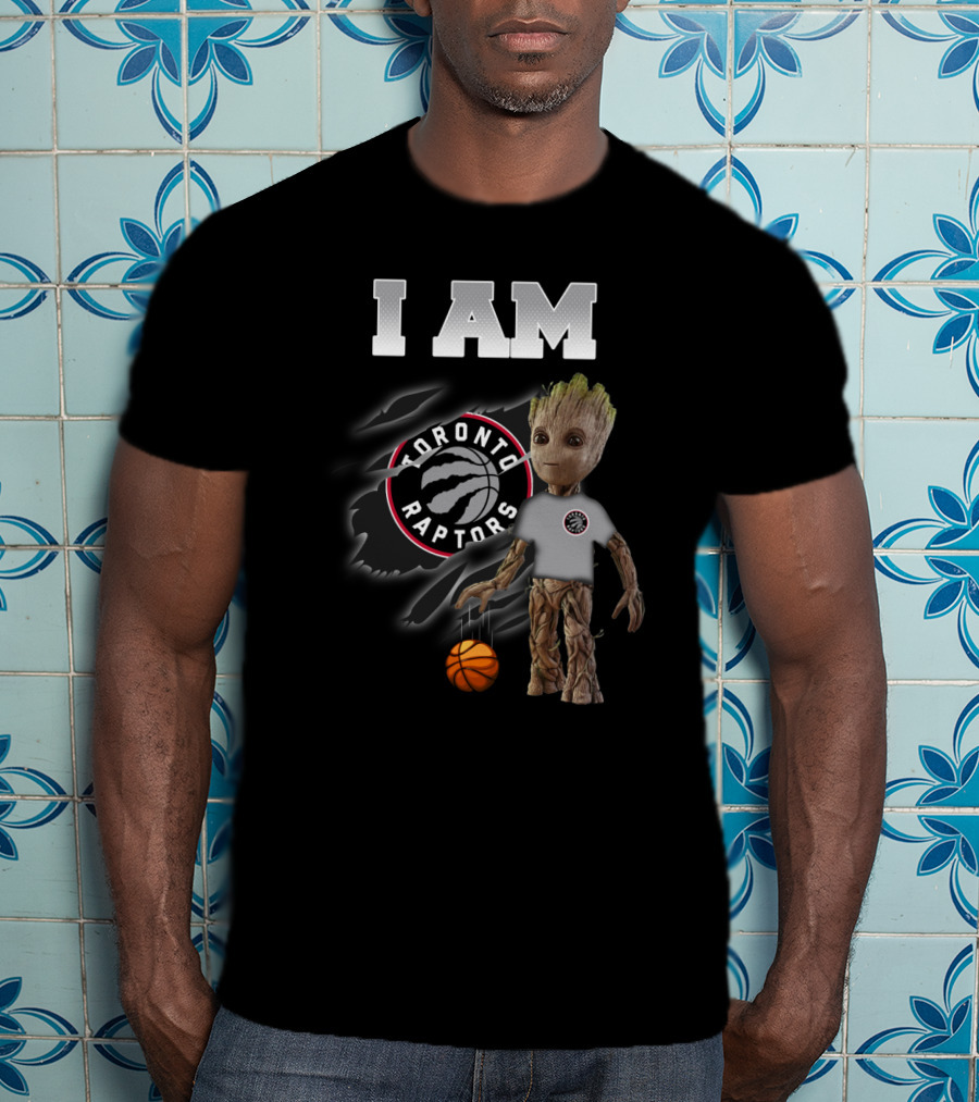I Am Toronto Raptors Groot Basketball Fan T-Shirt