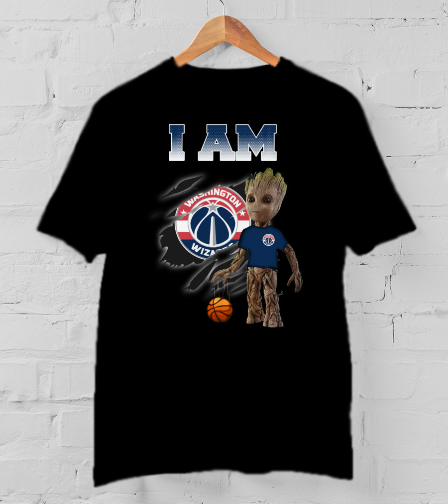 I Am Washington Wizards Groot Basketball T-Shirt