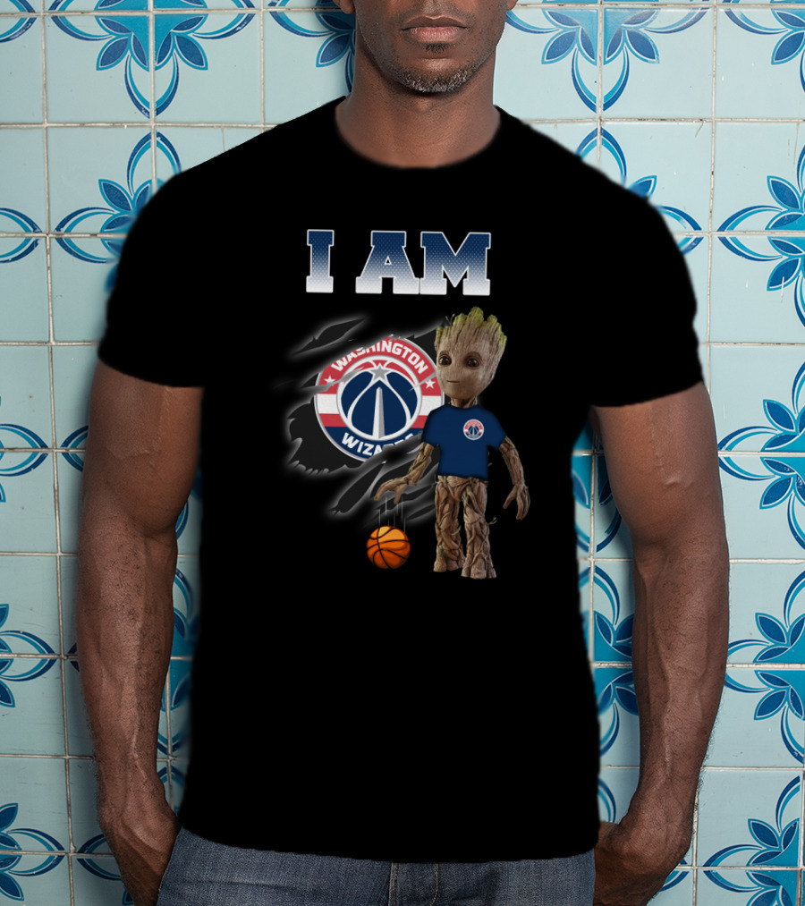 I Am Washington Wizards Groot Basketball T-Shirt
