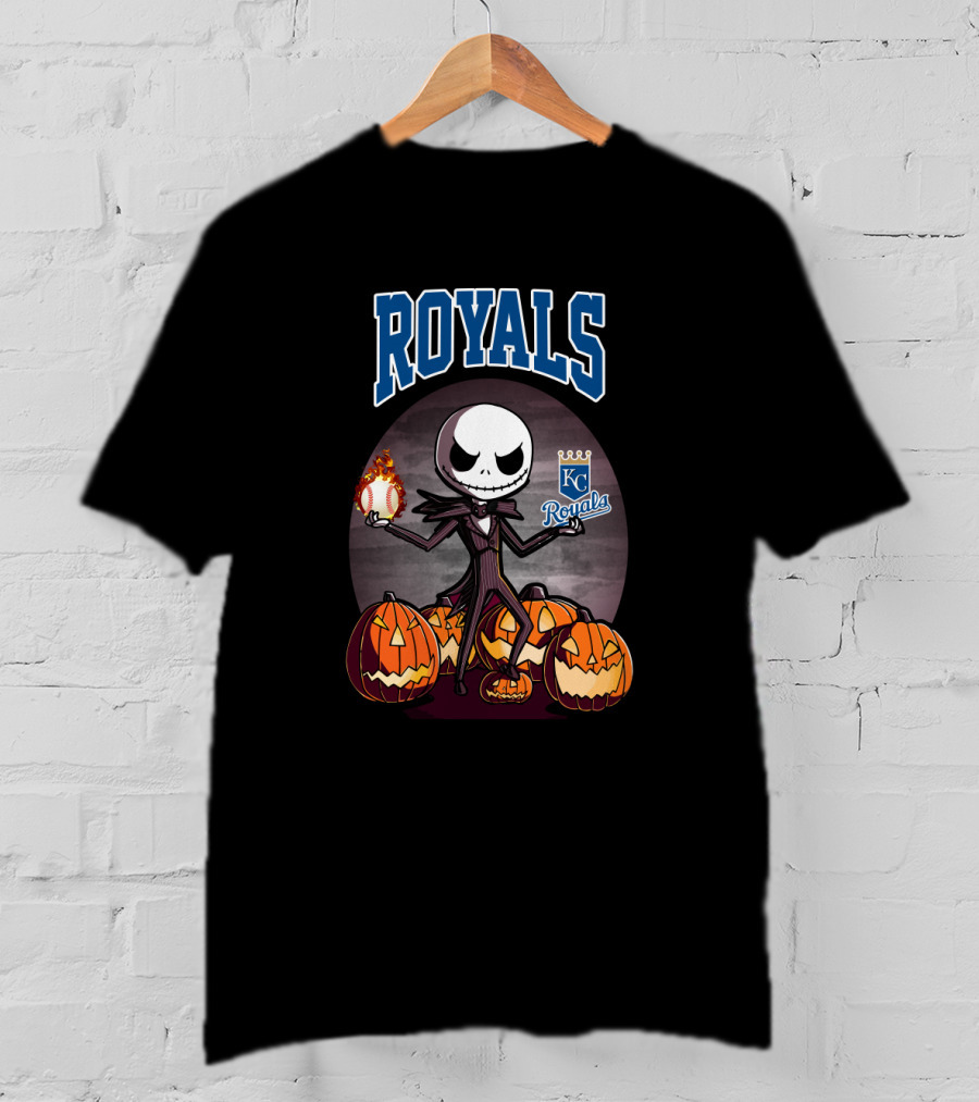 Royals Jack Skellington Halloween Kansas City Royals T-Shirt