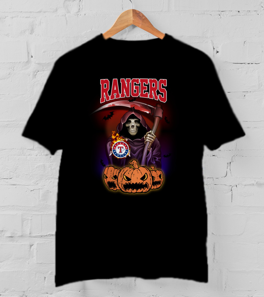 Rangers Reaper Texas Halloween Pumpkins T-Shirt