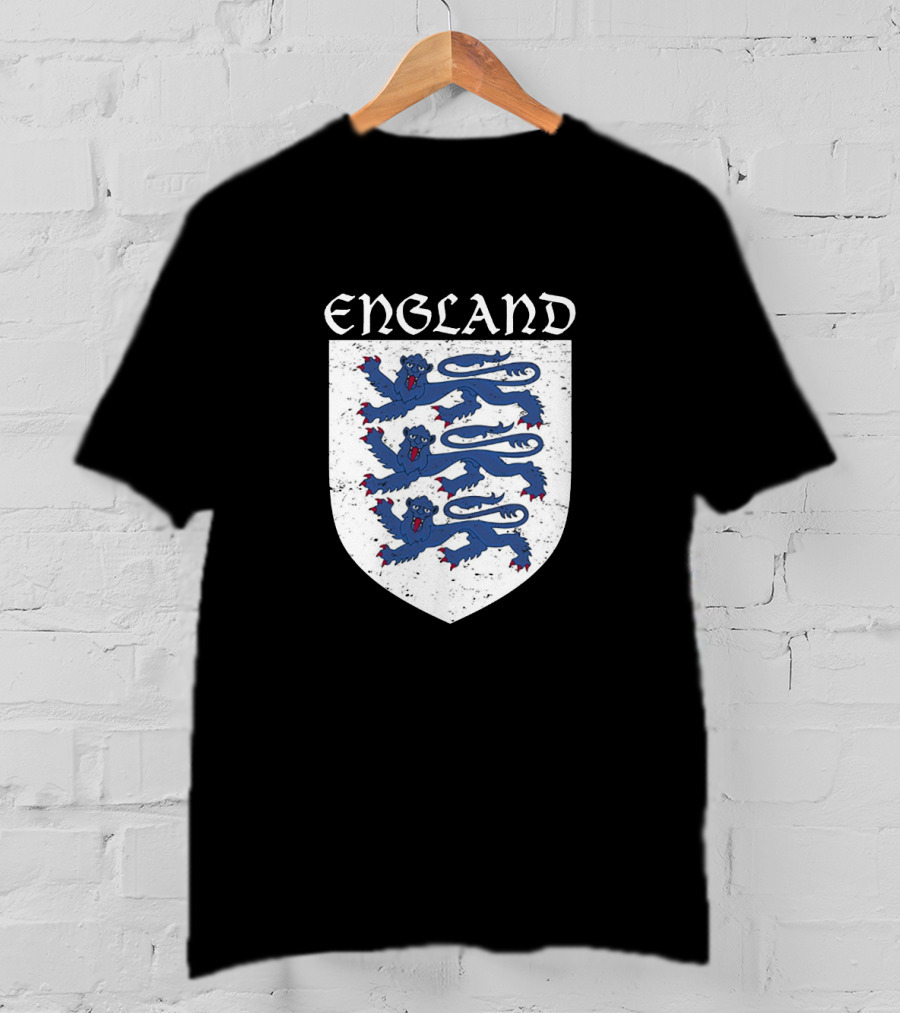 England Three Lions Vintage Crest T-Shirt