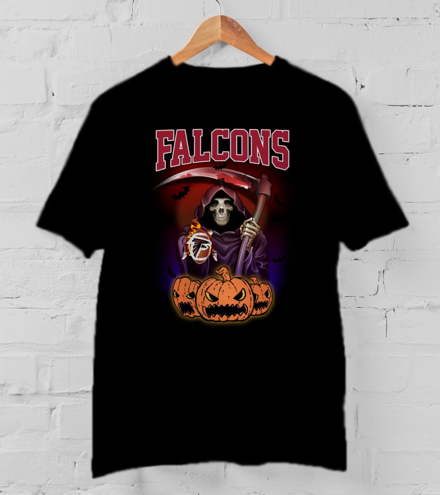 Falcons Reaper Halloween Pumpkins With Team T-Shirt