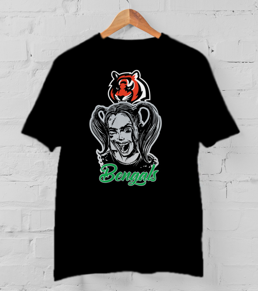 Harley Quinn Bengals Cincinnati Bengals Tiger T-Shirt