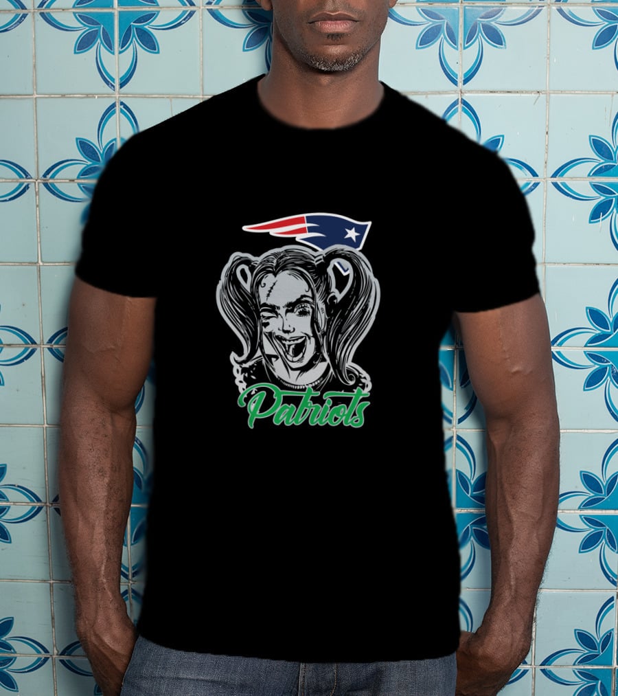 Harley Quinn Patriots New England T-Shirt