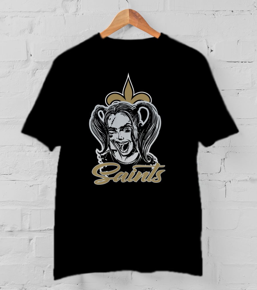 Harley Quinn Saints Fleur-De-Lis T-Shirt