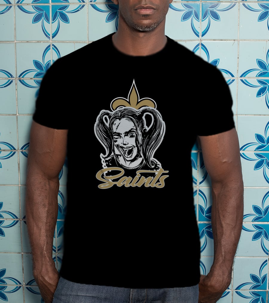 Harley Quinn Saints Fleur-De-Lis T-Shirt