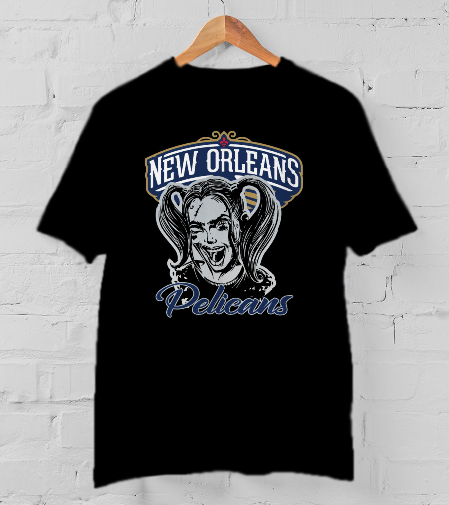 New Orleans Pelicans Harley Quinn Crossover T-Shirt
