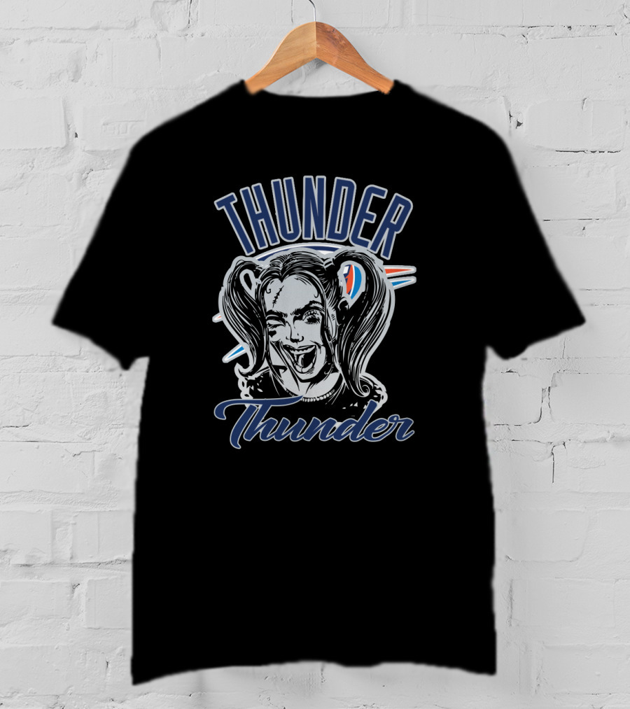 Harley Quinn Thunder Oklahoma City Basketball T-Shirt