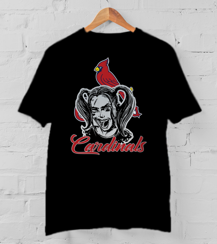 Harley Quinn St. Louis Cardinals Collaboration T-Shirt