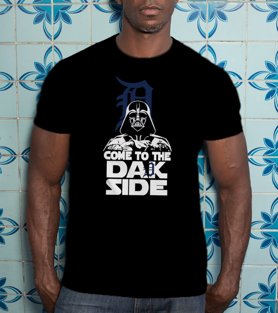 Come To The Dark Side Darth Vader Detroit Tigers Fans T-Shirt