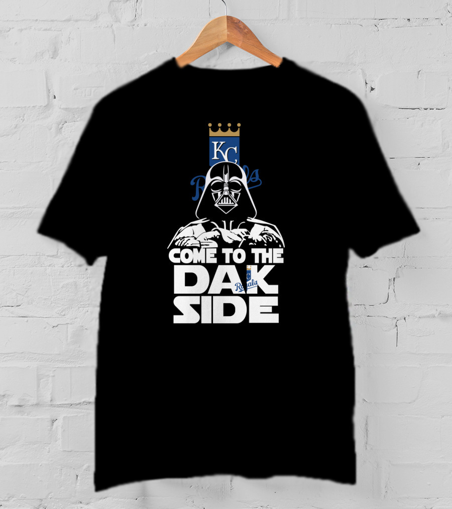 Come To The Dark Side Kc Royals Darth Vader T-Shirt