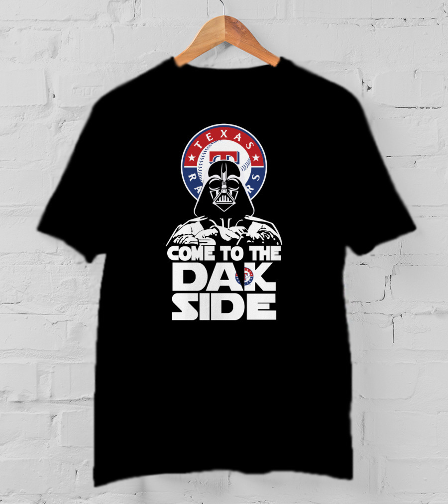 Come To The Dak Side Darth Vader Texas Rangers T-Shirt
