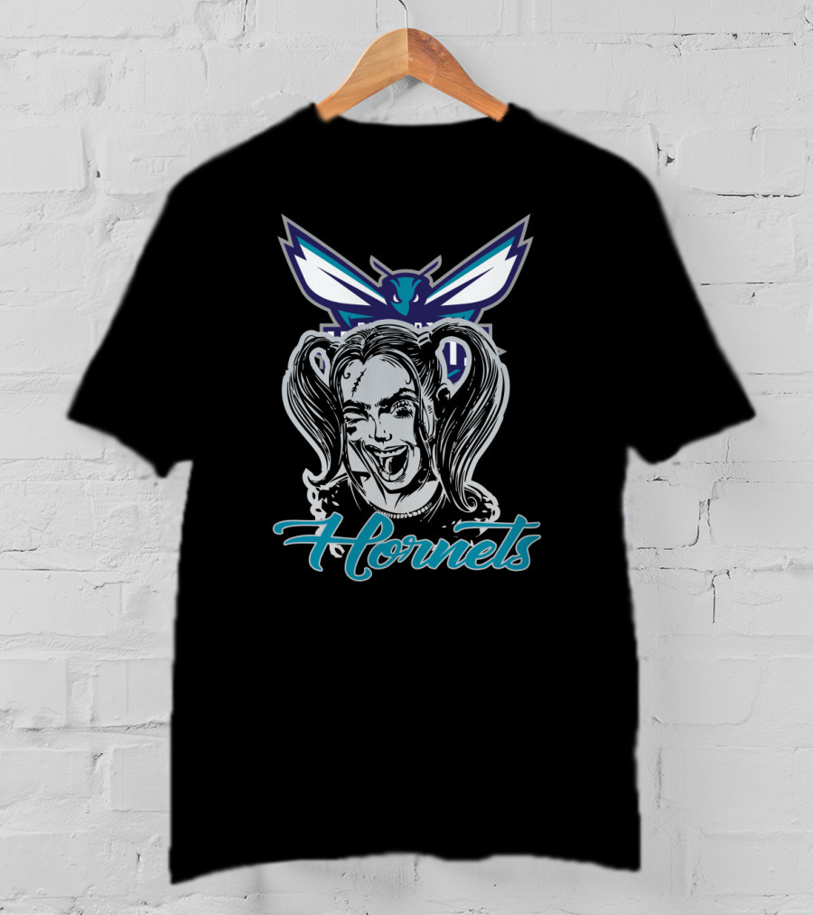 Harley Quinn Charlotte Hornets Fans T-Shirt