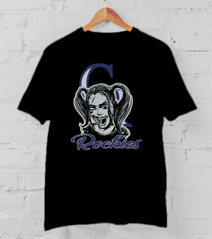 Rockies Fans Harley Quinn Colorado Inspired T-Shirt