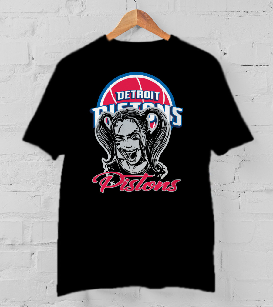 Harley Quinn Detroit Pistons Fans T-Shirt